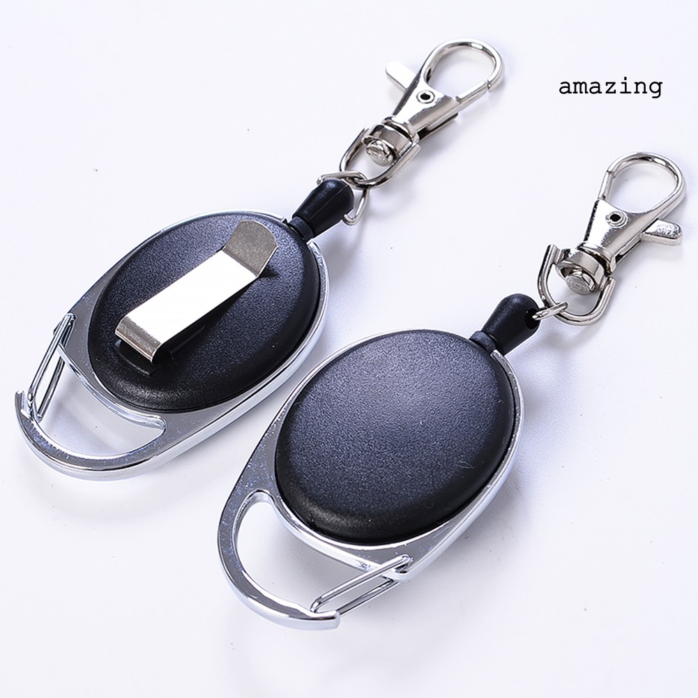 Móc Chìa Khóa Thể Thao Bằng Nylon Có Kẹp Gắn Lưng Chống Thất Lạc Cho Nam