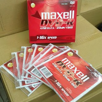 Bộ 10 Đĩa Dvd-r Maxell Có vỏ hộp nhựa riêng Chất Lượng Cao - Chuyên ghi Dữ liệu Phim nhạc Video Blank disc