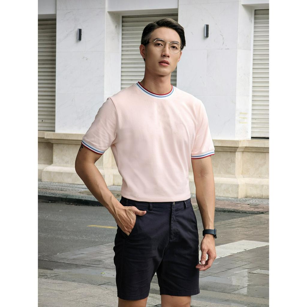 Áo Thun Nam Cao Cấp Tee Pique Light Pink BY COTTON