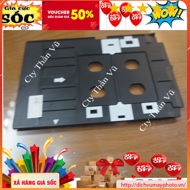 Khay in thẻ nhựa PVC dùng cho máy in phun màu Epson A4 L805 L800 T60 T50 chuẩn đẹp bền kholinhkienmayin