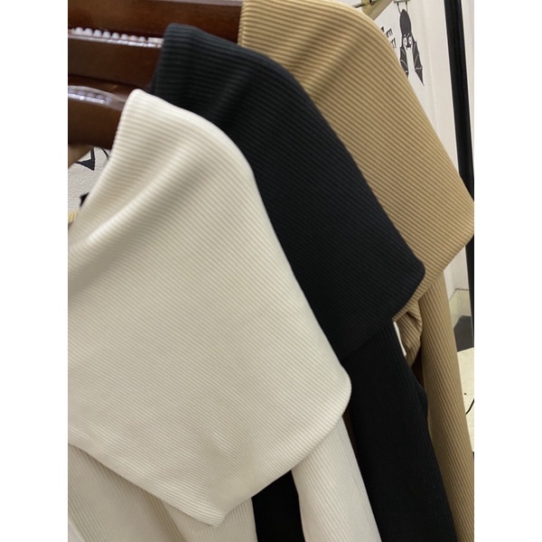 Áo Trễ Vai Len Tăm Ảnh Thật Y Hình | BigBuy360 - bigbuy360.vn