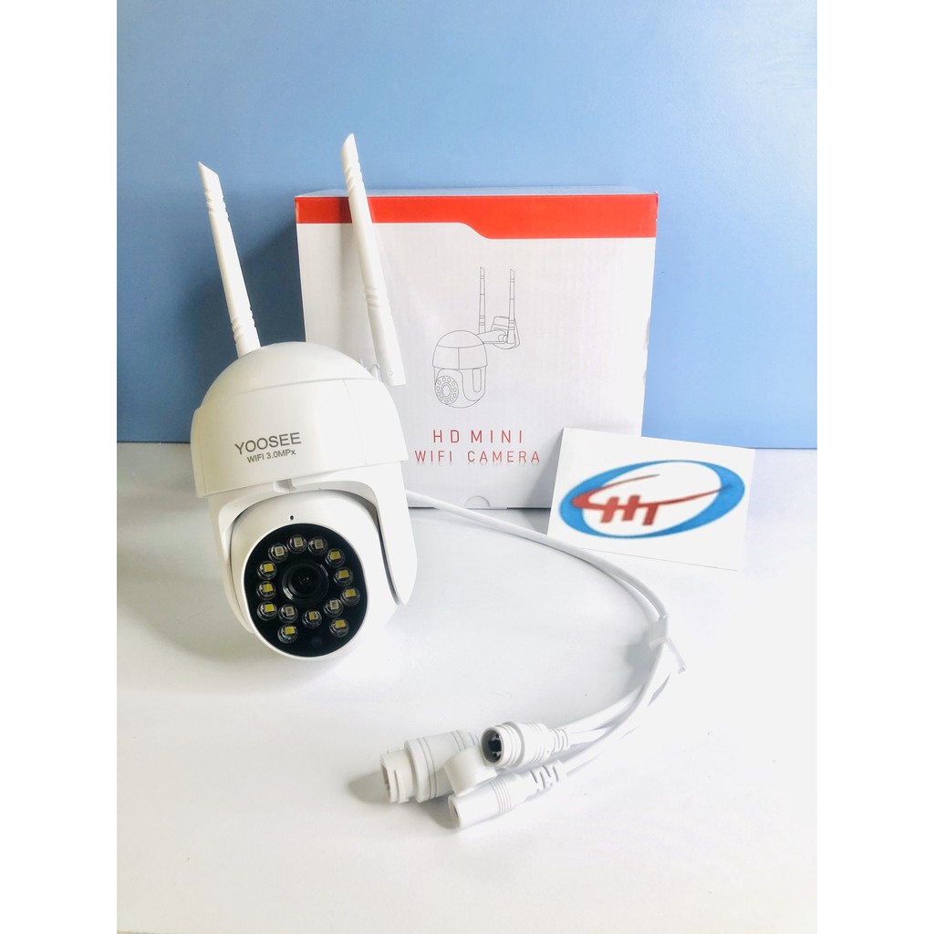 Camera ngoài trời Yoosee PTZ 3.0MP Ultra HD, Xoay 355 độ Kèm thẻ nhớ 32g đến 128g