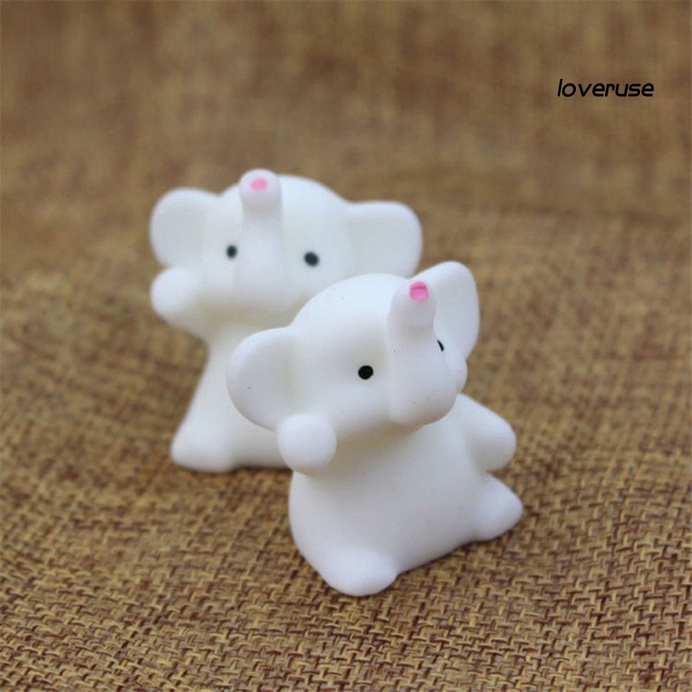 Dễ Thương Đồ Chơi Nắn Bóp Đàn Hồi Giảm Stress Hình Chú Voi