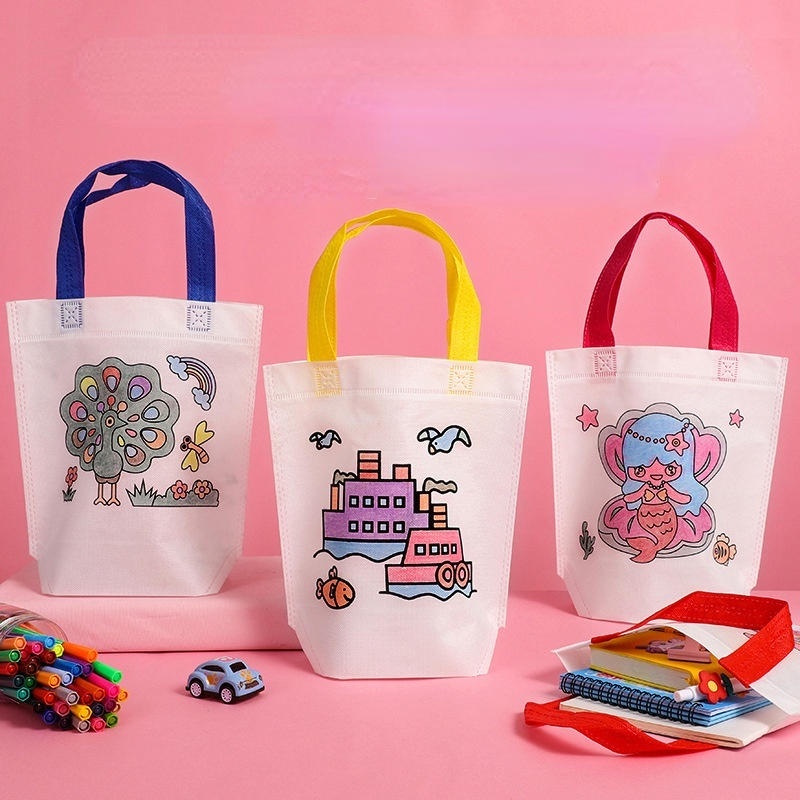 Túi Vải Vẽ Graffiti DIY Thân Thiện Với Môi Trường Cho Bé