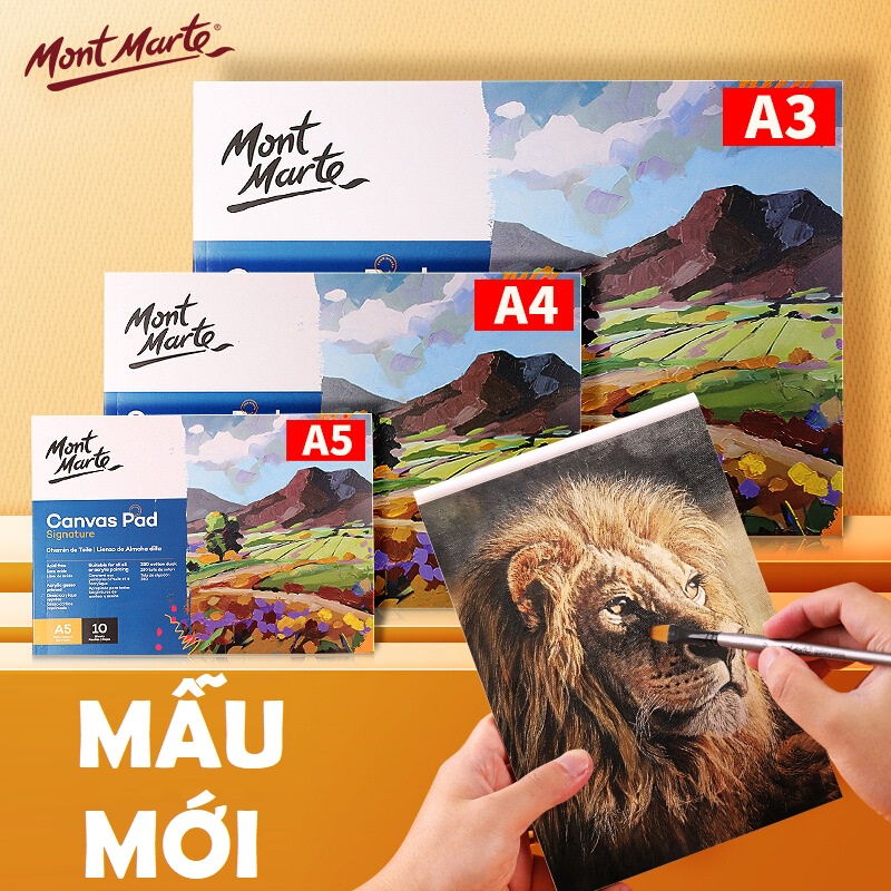 SỔ VẼ CANVAS PAD MONT MARTE (280 GSM, 10 TỜ)