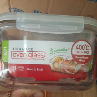 HỘP THỦY TINH 2 NGĂN LOCK&LOCK 1050L