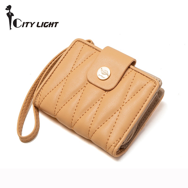 Ví cầm tay có dây khóa kéo thời trang dành cho bạn nữ