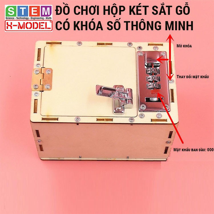 G67 H67 Đồ chơi két sắt mini cho bé X-MODEL ST82, Đồ chơi thông minh DIY 4 18