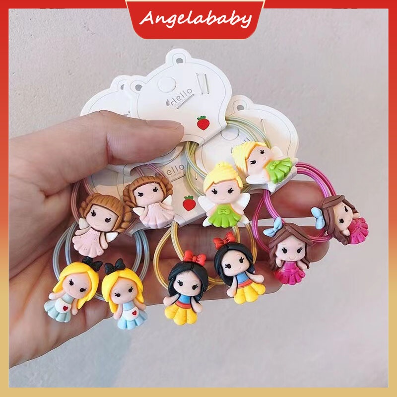 2 Dây Cột Tóc Công Chúa Dễ Thương Cho Bé Gái