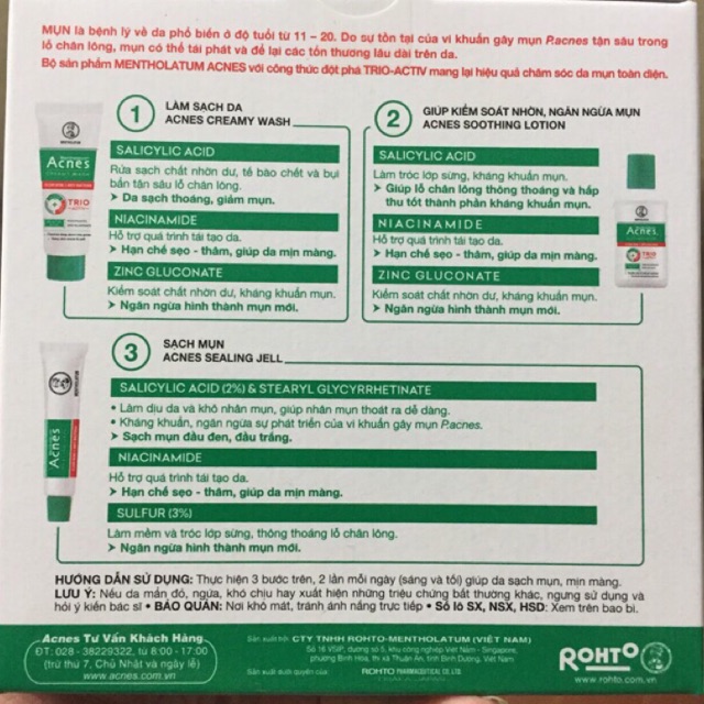 Bộ tiện dụng acnes - bộ sản phẩm chăm sóc da mụn Acnes | BigBuy360 - bigbuy360.vn
