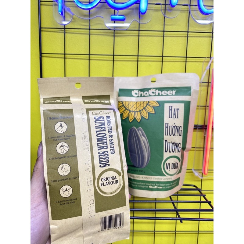 Hạt Hướng Dương ChaCheer gói 130g 2vị (Nguyên Vị ,Dừa) | BigBuy360 - bigbuy360.vn