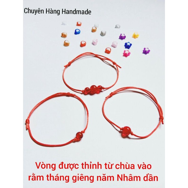 (Được thỉnh) Vòng tay chỉ đỏ may mắn, hanh thông, tài lộc trên con đường công danh, sự nghiệp ảnh thật tự chụp