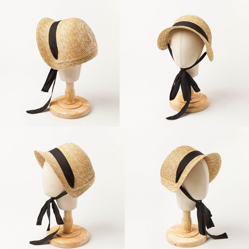 Mũ Cói Rộng Vành Thoáng Khí Chống Tia UV Thời Trang Đi Biển Cho Nữ