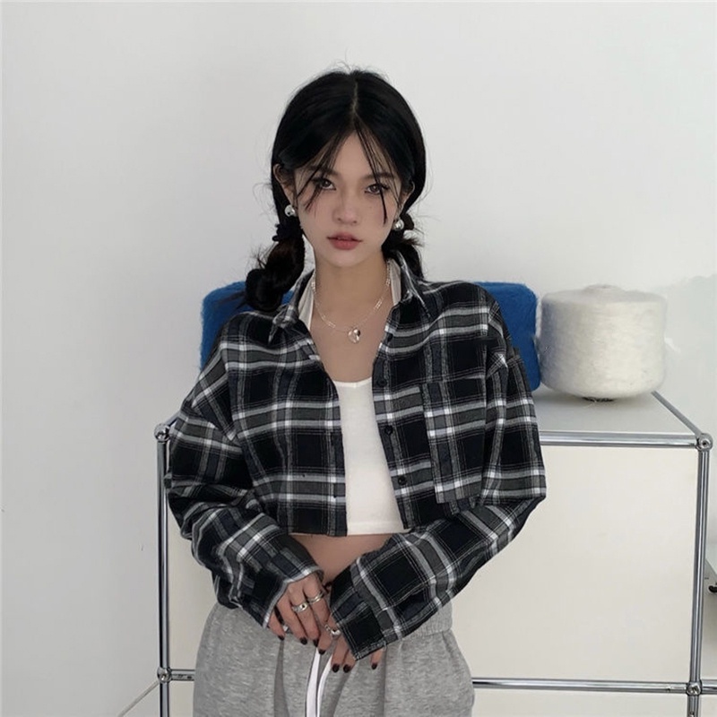 Áo Sơ Mi Tay Dài Dáng Rộng Họa Tiết Kẻ Sọc Thời Trang Sang Trọng Cho Nữ