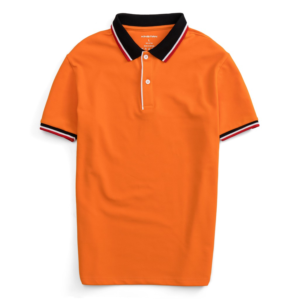 [Mã 12FASHIONSALE1 giảm 10K đơn 50K] Áo Thun polo Nam KINSMAN Tay Ngắn có cổ phối lé vải Cotton dày mịn Rẻ Đẹp PL723 | BigBuy360 - bigbuy360.vn