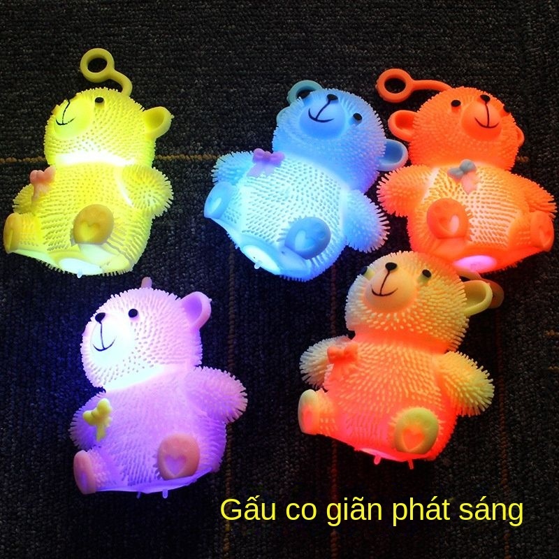 Đồ Chơi Mềm Dẻo Hình Chú Gấu Phát Sáng Cho Bé [Ngẫu Nhiên]