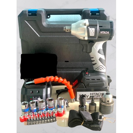 siết bulong hitachi 1 pin kèm bộ phụ kiện