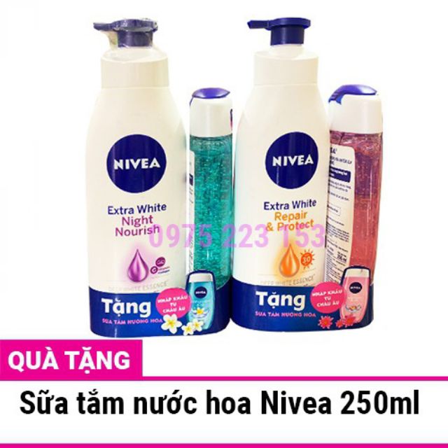 Dưỡng thể Nivea( tặng kèm sữa tắm Nivea)