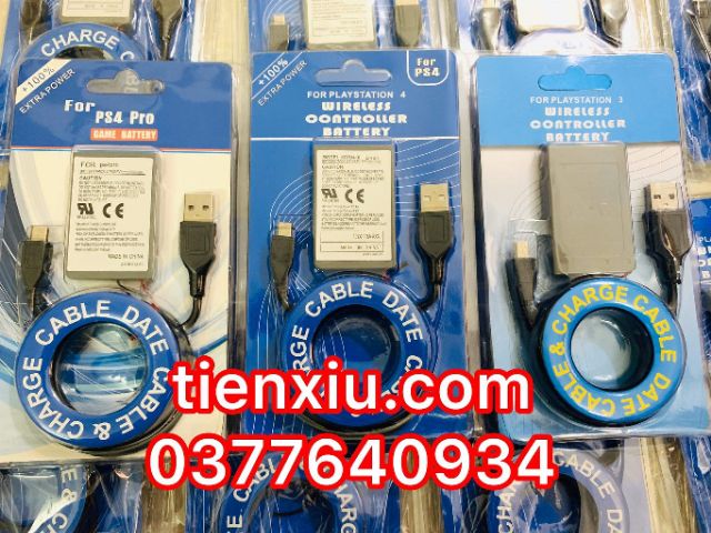 pin tay cầm ps3 kèm cable không đổi trả không bảo hành Pin Ps3 PS3 tay cầm