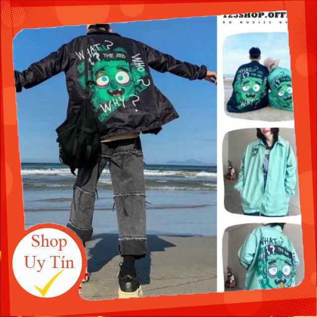 Áo khoác dù chống nắng dành cho cặp đôi nam nữ in hình THEZED Jacket form rộng 2 màu unisex ulzzang có ảnh thật -Hàng nh