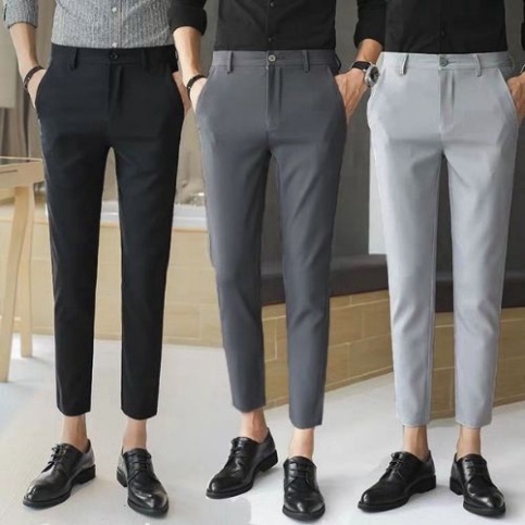 Quần Tây Nam ⚡ BIG SIZE⚡ Quần Tây Âu Nam Ống Côn Dáng Body Vải Co Giãn  4 Chiều Cao Cấp _KVIND-store08