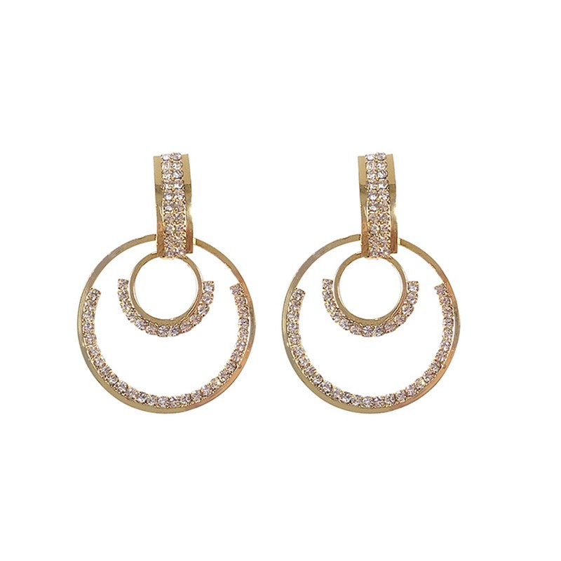 Hoa Tai Đính Đá Lấp Lánh Thời Trang Dành Cho Nữ