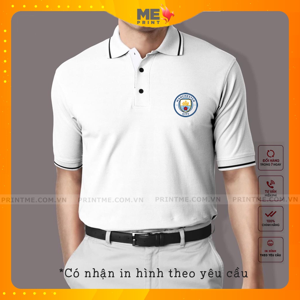 Áo polo nam in logo các CLB Champions League, chất lascote dày dặn co dãn 4 chiều unisex phù hợp cho thời trang nam nữ