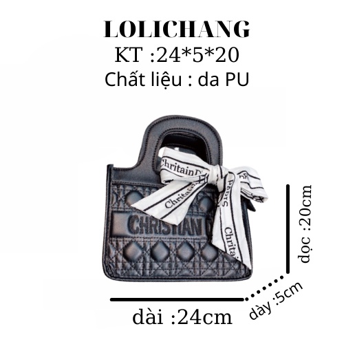 Túi Xách Trần Trám Kèm Khăn Sang Chảnh TX245