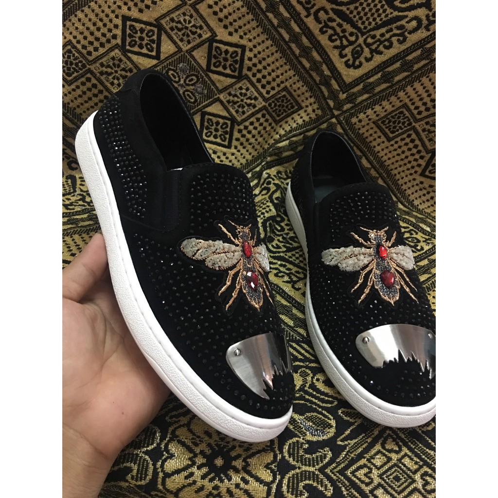 Giày lười Ong Mũi Sắt đính đá Nam | BigBuy360 - bigbuy360.vn