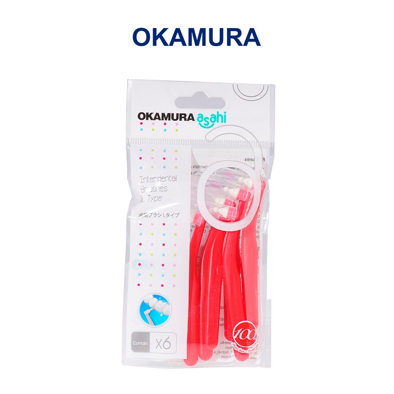 Bàn chải kẽ răng Okamura Asahi dạng L, dạng I DAMIN