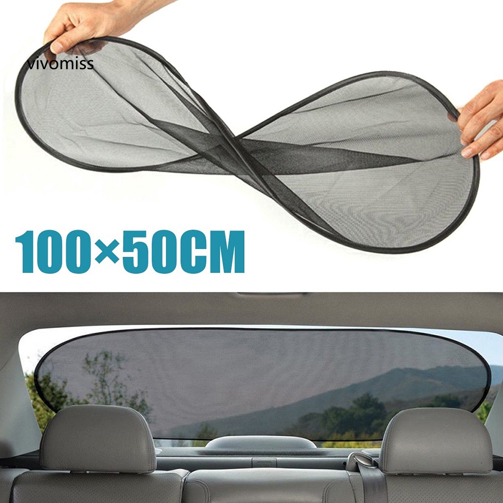 Tấm lưới che nắng chống tia UV 100x50cm tiện dụng cho xe hơi