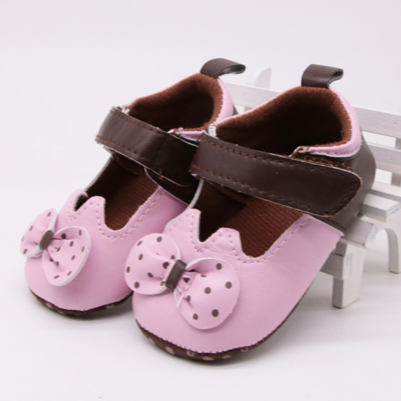 Giày sandal da PU êm chân xinh xắn cho bé gái