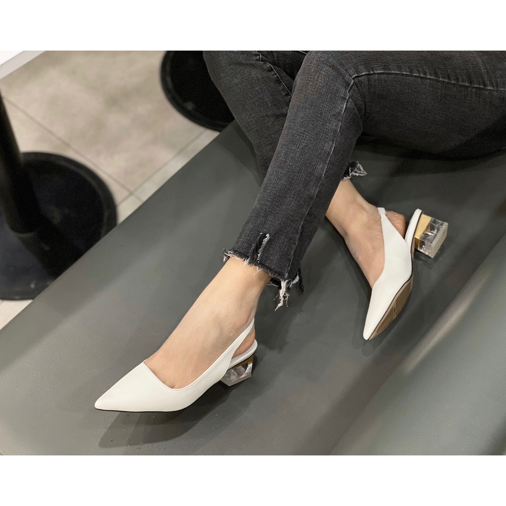 Slingback Vimily gót khoen lỗ GJM017