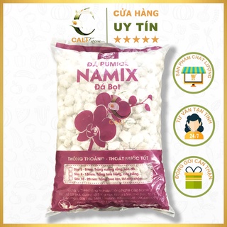 Đá Pumice đá bọt Namix Size 10-20mm gói 5dm3 (khoảng 2,5 kg) - Trồng hoa lan, lót đáy chậu