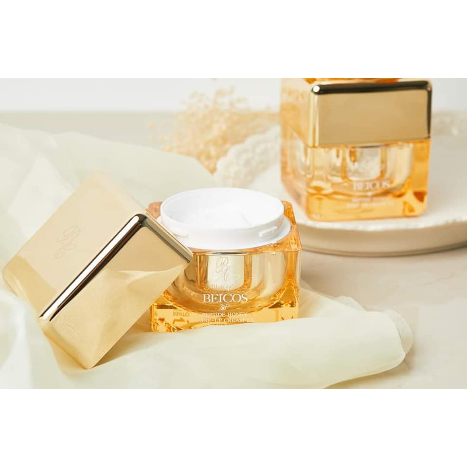 Kem Dưỡng Kích Trắng Beicos Peptide Honey Tone Up Cream 2X  50g - Hàn Quốc BÔNG SHOP