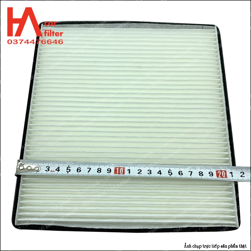 Lọc gió điều hòa Nissan Sunny. Mã phụ tùng: 27277-1HEOE. Kích thước 224x210x20mm.