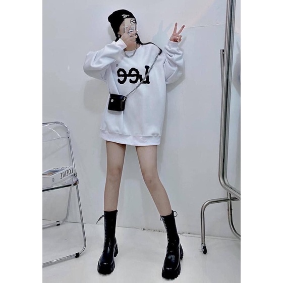 Áo sweater , áo nỉ hoodie chữ meelow