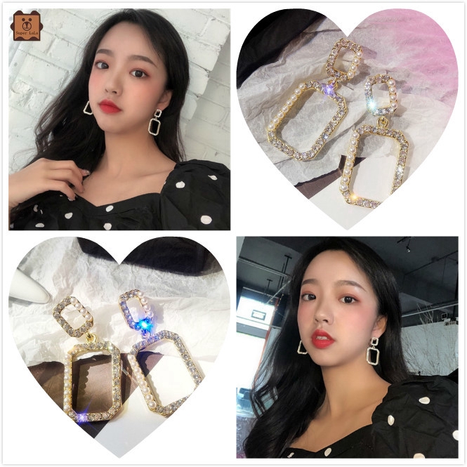 Cod In Stock New Hoa tai kiểu dáng retro phong cách Hàn Quốc cho nữ