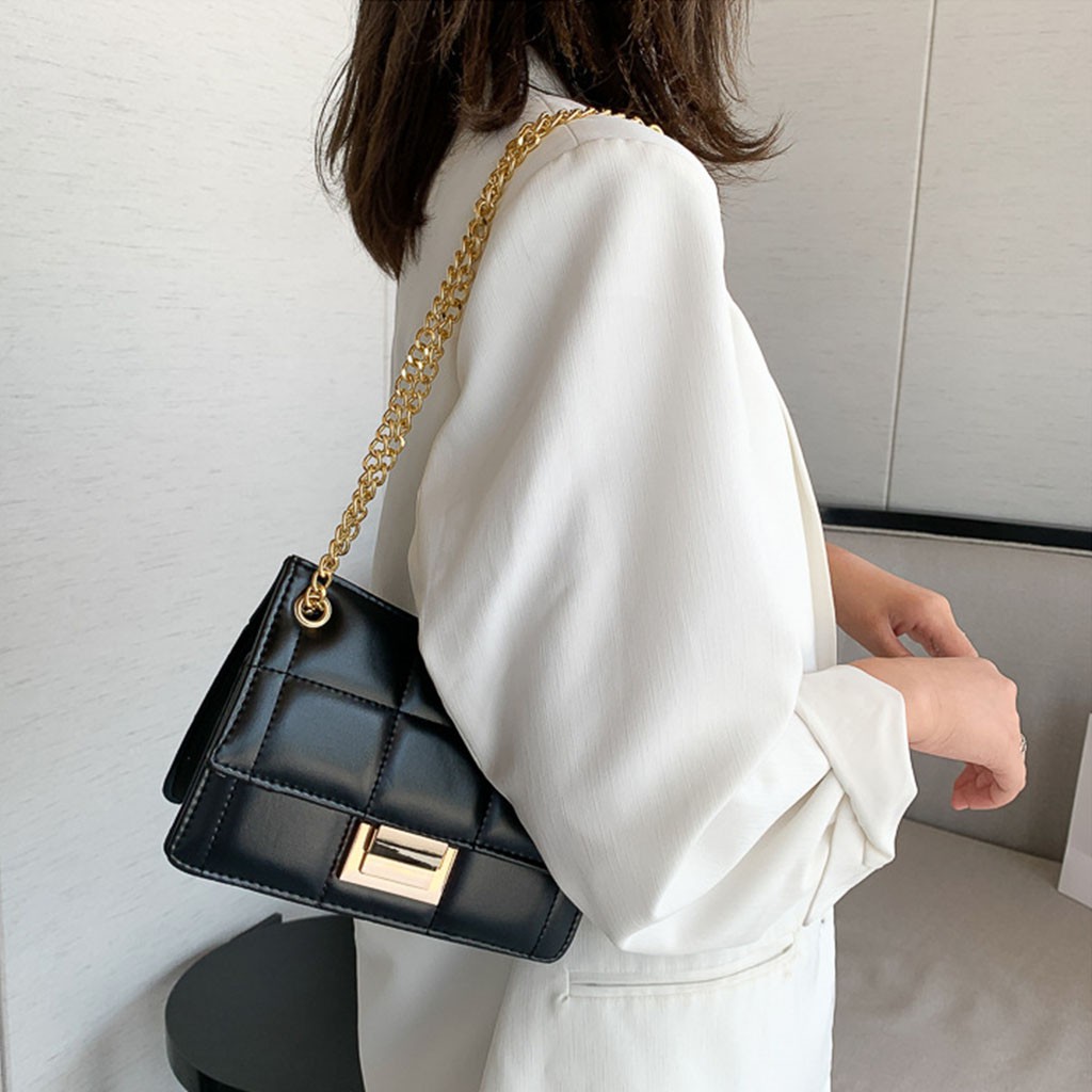 Túi Xách JADENTX19 Túi Đeo Chéo Nữ Thời Thượng, Khóa Vuông, Đường Thêu Sắc Sảo, Form Cong Mới Lạ Chính Hãng JADEN STORE | BigBuy360 - bigbuy360.vn