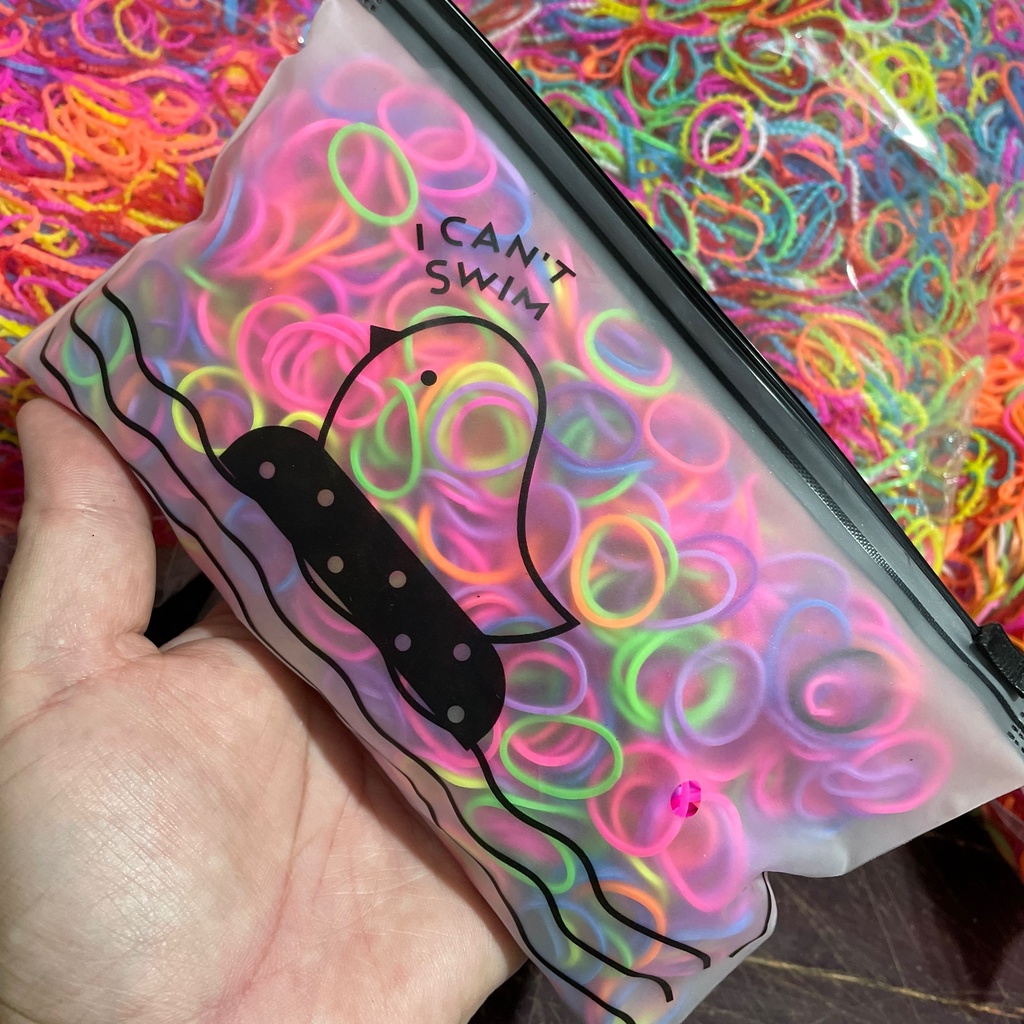 Bịch 100gr PL làm vòng tay dây thun - thun cột tóc siêu chắc