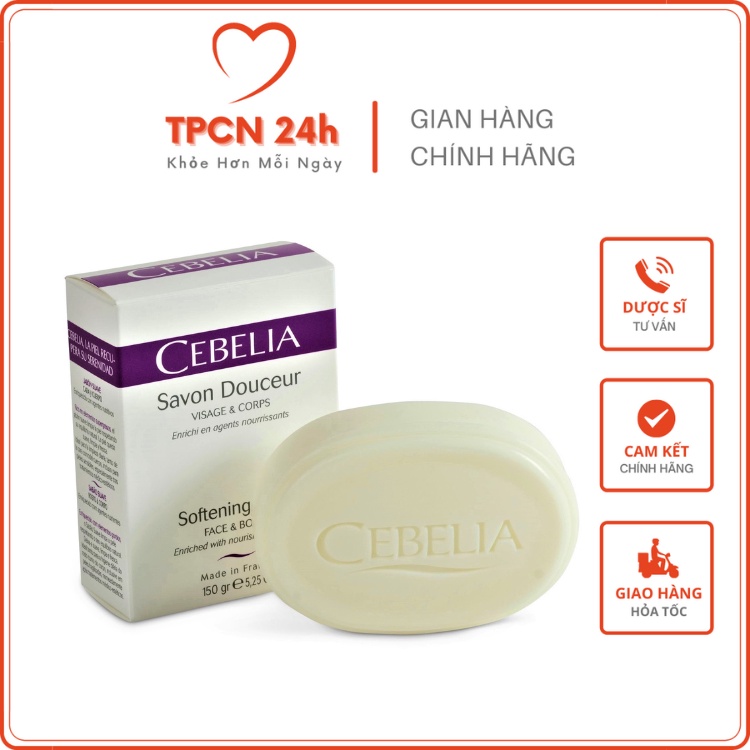 Xà bông CEBELIA Softening Soap làm sạch nhẹ dịu