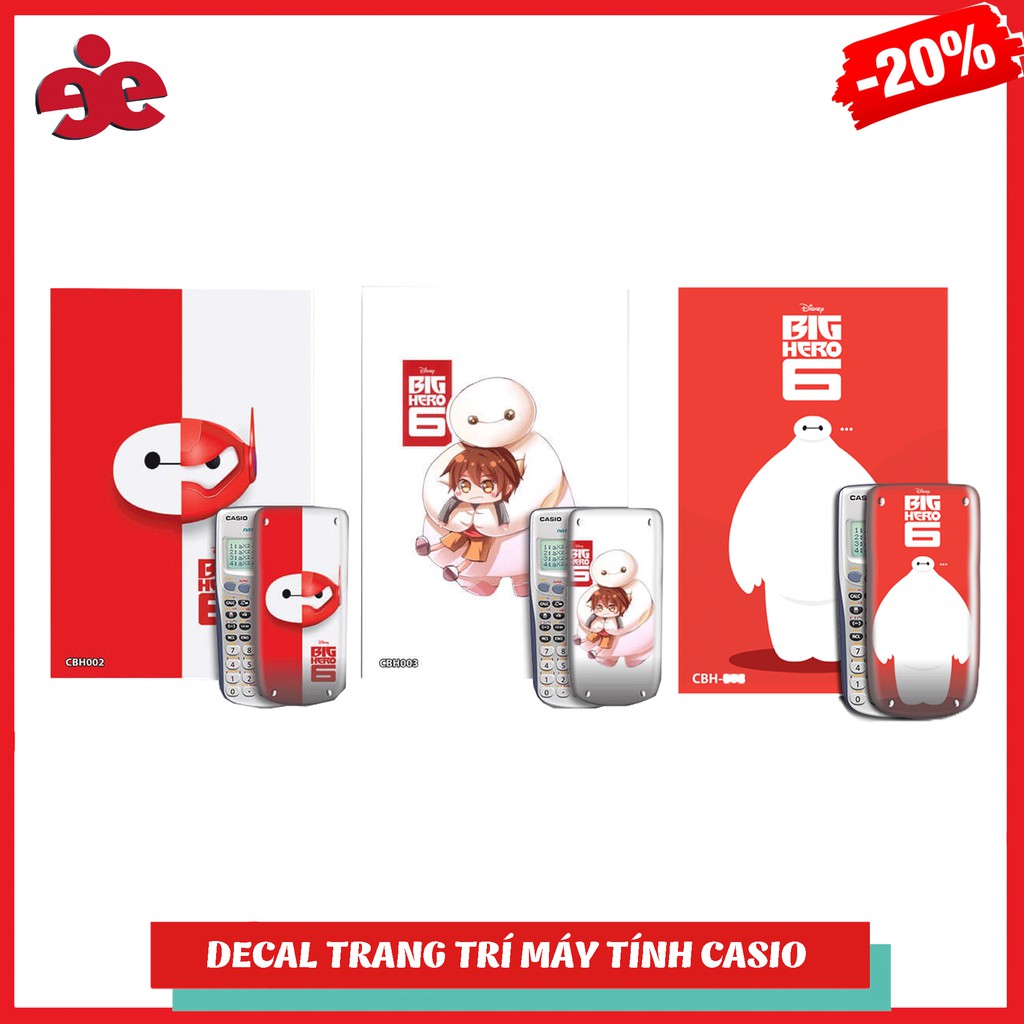 Bộ 6 decal trang trí máy tính casio/vinacal  - Combo siêu tiết kiệm