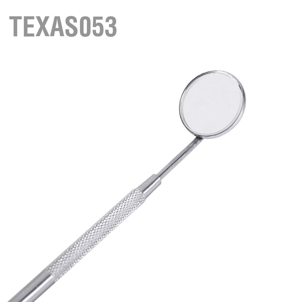 Texas053 Gương nha khoa bằng thép không gỉ để kiểm tra độ mở rộng lông mi dụng cụ bấm
