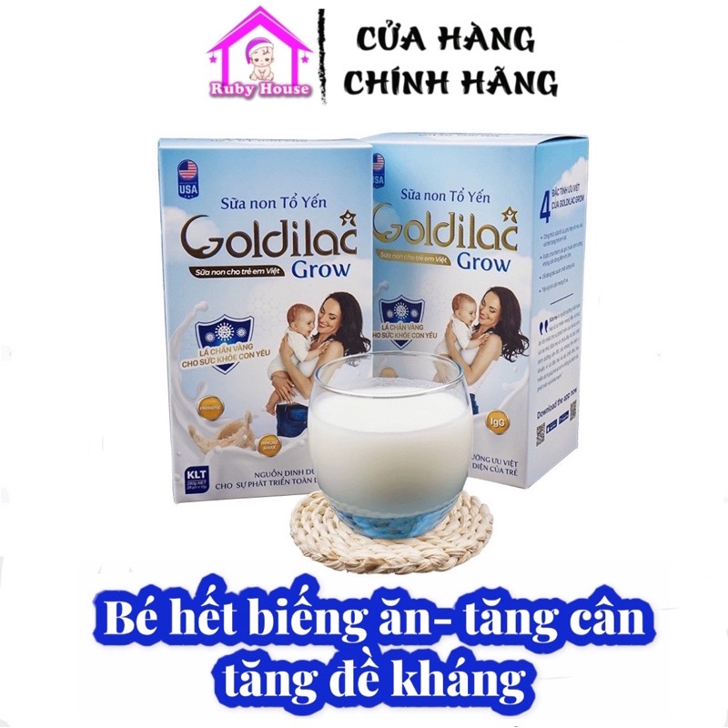 [Chính hãng] Sữa non tổ yến Goldilac grow mẫu mới 392g bé ăn ngon, cao lớn và thông minh