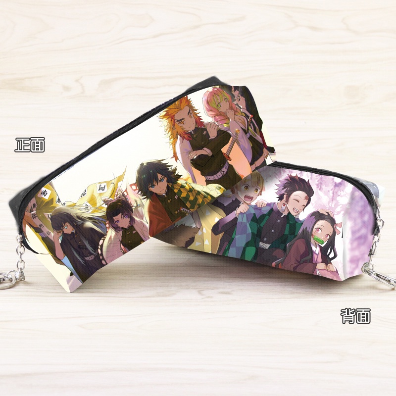 Túi Đựng Bút Bằng Da Tổng Hợp In Hoạt Hình Demon Slayer: Kimetsu no Yaiba Kamado Tanjirou