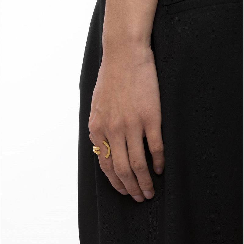 Nhẫn nam nữ couple Mouhooland bạc 925 hình mặt cười