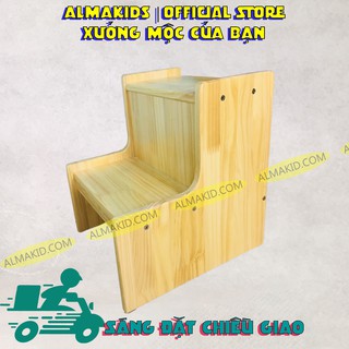 Ghế bậc thang 2 bậc trợ thủ đắc lực của bé alma kids akm2107- ghế đa năng.
