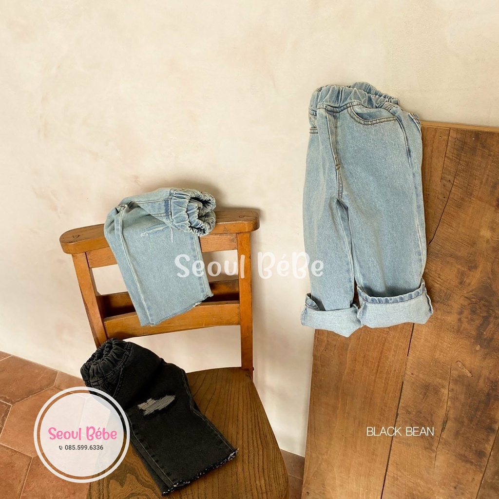 Quần bò sành điệu 198 Jeans đủ size cho bé Blackbean made in Korea