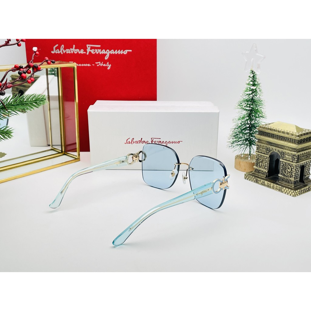 Kính Mát Gọng Vuông Chống Tia Uv400 Thời Trang 🌿 SALVATORE - Sunglasses & Eyewear 🧧 Cho Nữ