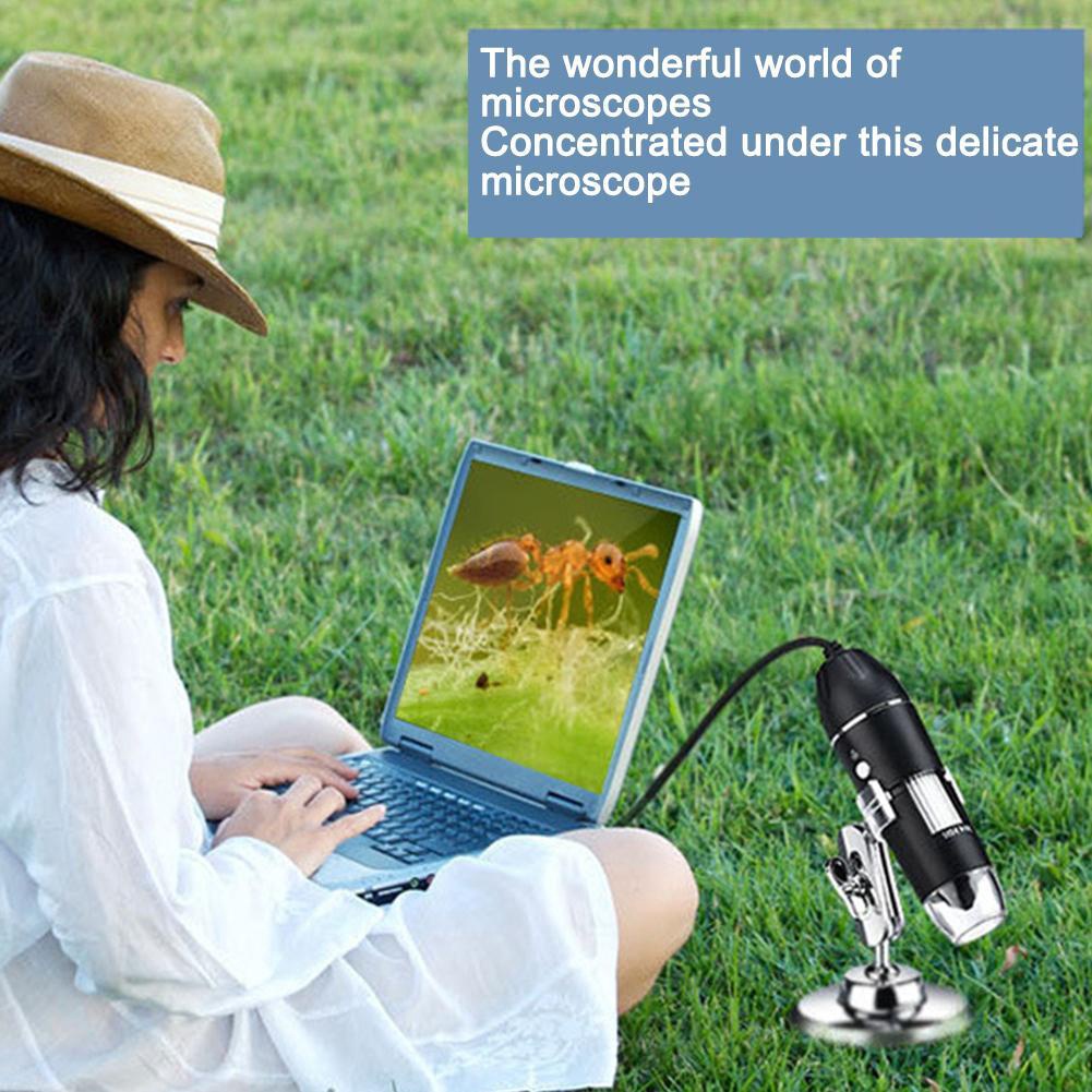 Kính Hiển Vi Điện Tử 1600X / 500X Zoom 8 Bóng Đèn Led K1P9 Và Phụ Kiện | BigBuy360 - bigbuy360.vn